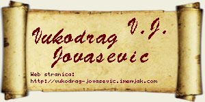Vukodrag Jovašević vizit kartica